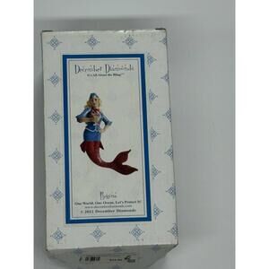 December Diamonds Regina Mermaid Ornament 2012 With Box Tag Glitter